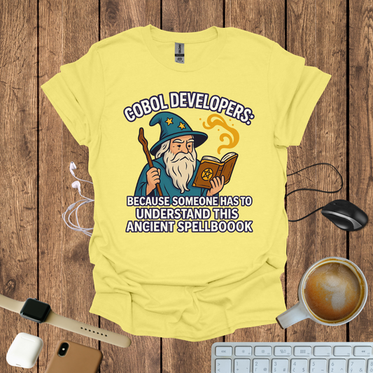 COBOL Developers spellbook T-Shirt