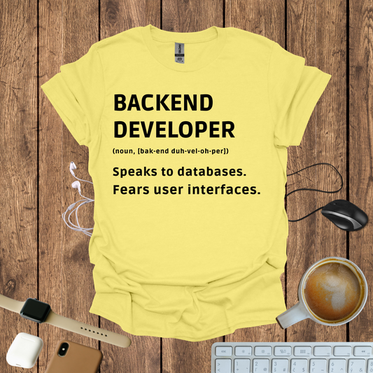 Backend Developer definition T-Shirt