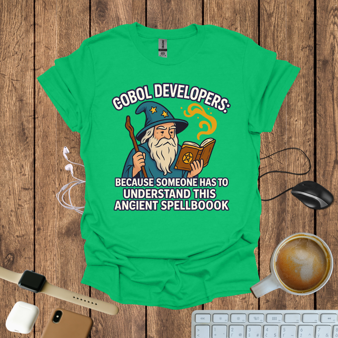 COBOL Developers spellbook T-Shirt