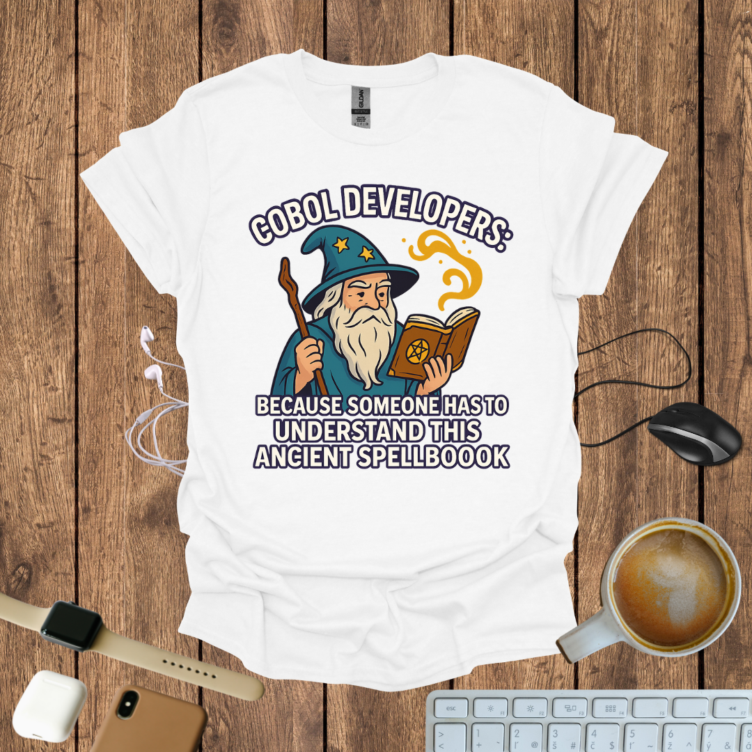 COBOL Developers spellbook T-Shirt