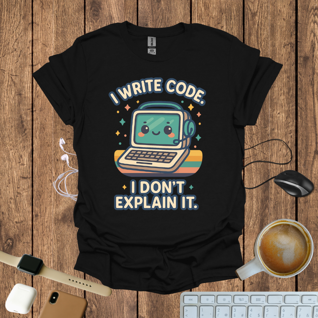 I write code, I don't explain it T-Shirt