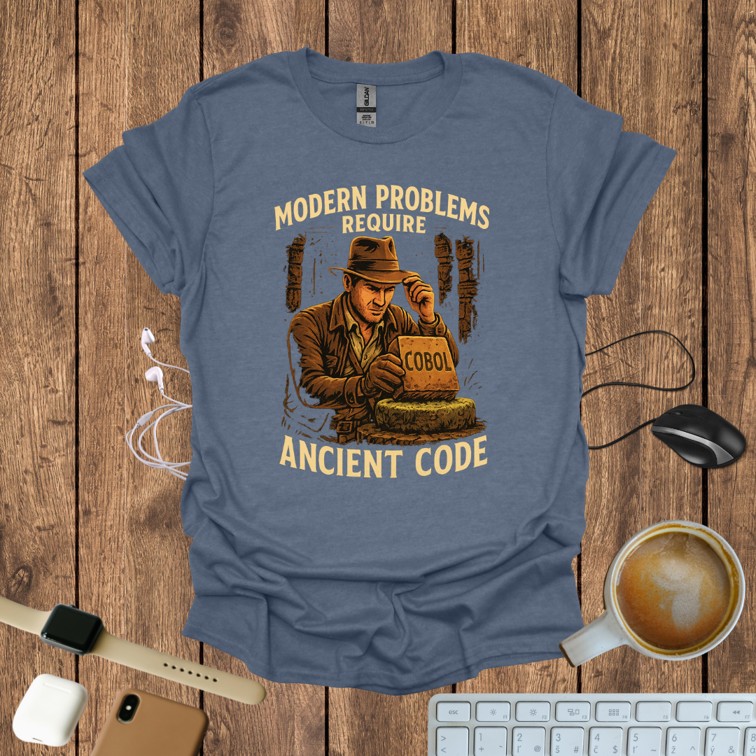 Modern Problem, Require Ancient Code T-Shirt